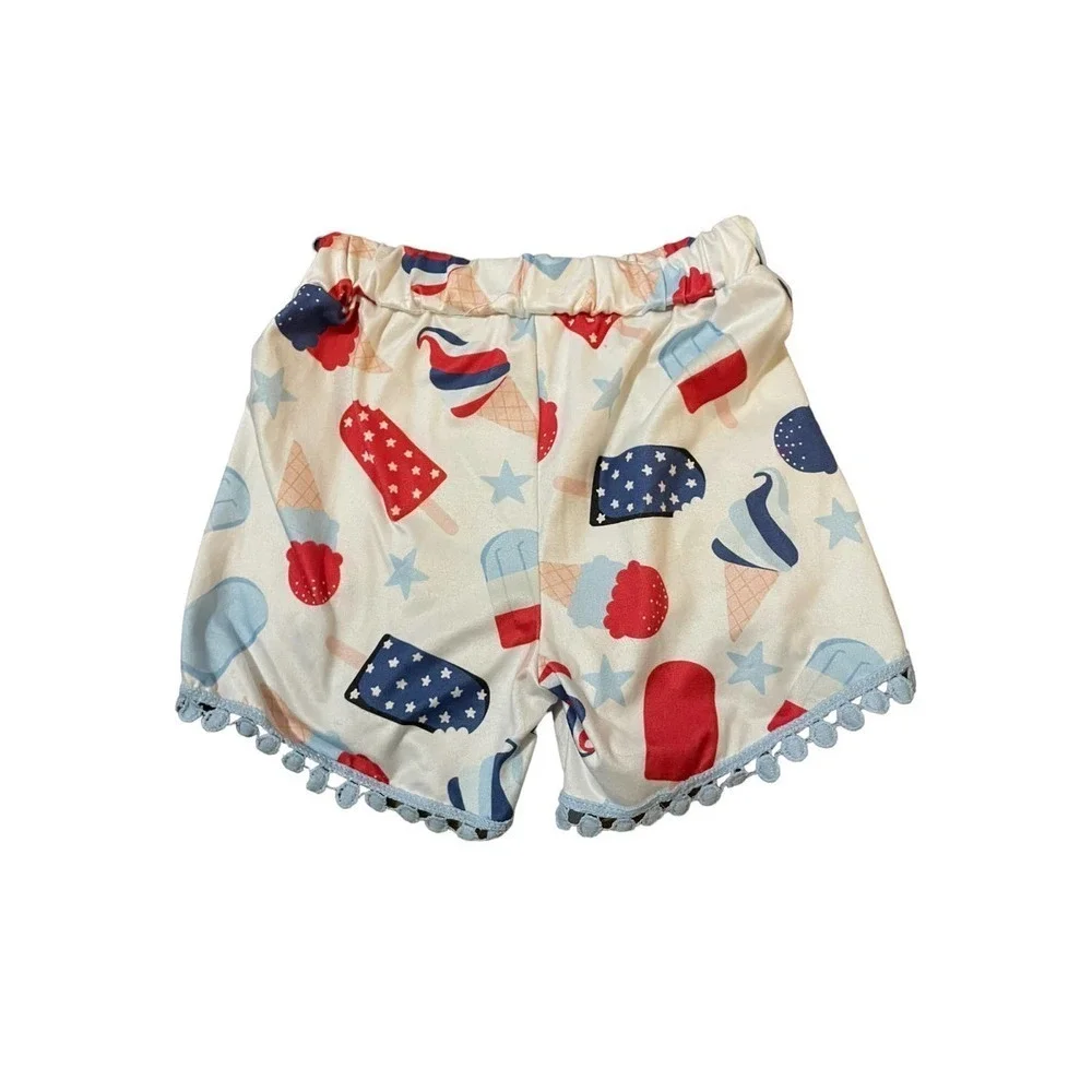 Girls Red, White and Blue Shorts Size M